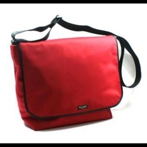 Kate Spade Red Nylon Messenger Bag